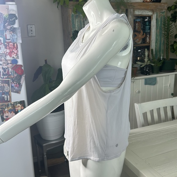 Lululemon size 10 racerback strappy white bralette tank - Picture 10 of 11